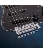 Glarry GST Stylish Electric Guitar Kit with Black Pickguard Dark Blue