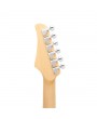 ST3 Stylish Pearl-shaped Pickguard Electric Guitar White & Red