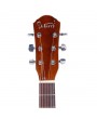 [US-W]Glarry GT304 38 inch Spruce Front Cutaway Folk Guitar with Bag & Board & Wrench Tool Glossy Edge Bur