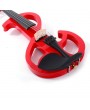 High-grade 8 Pattern Electroacoustic Violin Kit (Case   Bow   Rosin) Red
