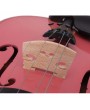 New 4/4 Acoustic Violin Case Bow Rosin Pink