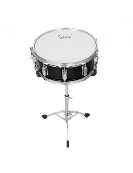 [US-W]Glarry 14 x 5.5" Snare Drum Poplar Wood Drum Percussion Set With Snare Stent Drum Stand Black