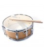 Glarry 14x5.5 Inch Professional Snare Drum Drumsticks Drum Key Strap Set Burlywood