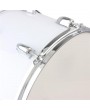 Glarry 14 x10 inches Marching Drum Drumsticks Key Strap White