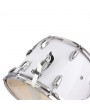 Glarry 14 x10 inches Marching Drum Drumsticks Key Strap White