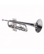 [US-W]Nickelplated Drop B Adjustable Trumpet Gloves Set Silver