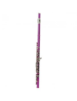 Cupronickel C 16 Closed Holes Concert Band Flute Rose Red