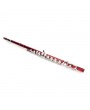 Cupronickel C 16 Closed Holes Concert Band Flute Red