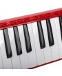 Glarry 37-Key Melodica with Mouthpiece & Hose & Bag Red