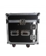 [US-W]4U 8U 12 Space Rack Case with Slant Mixer Top DJ Mixer Cabinet with 4pcs casters Black & Silver