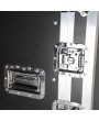 [US-W]19" 12U Single Layer Double Door DJ Equipment Cabinet Black & Silver
