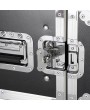 [US-W]19" 6U Single Layer Double Door DJ Equipment Cabinet Black & Silver